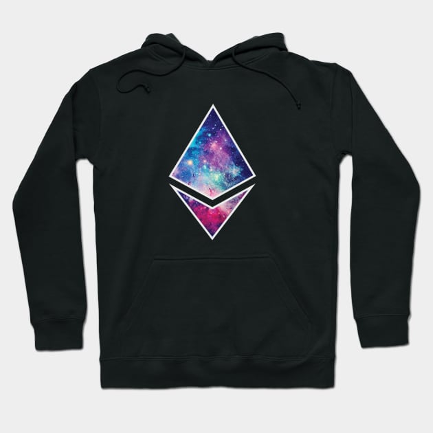 Ethereum Moon Galaxy Hoodie by mangobanana